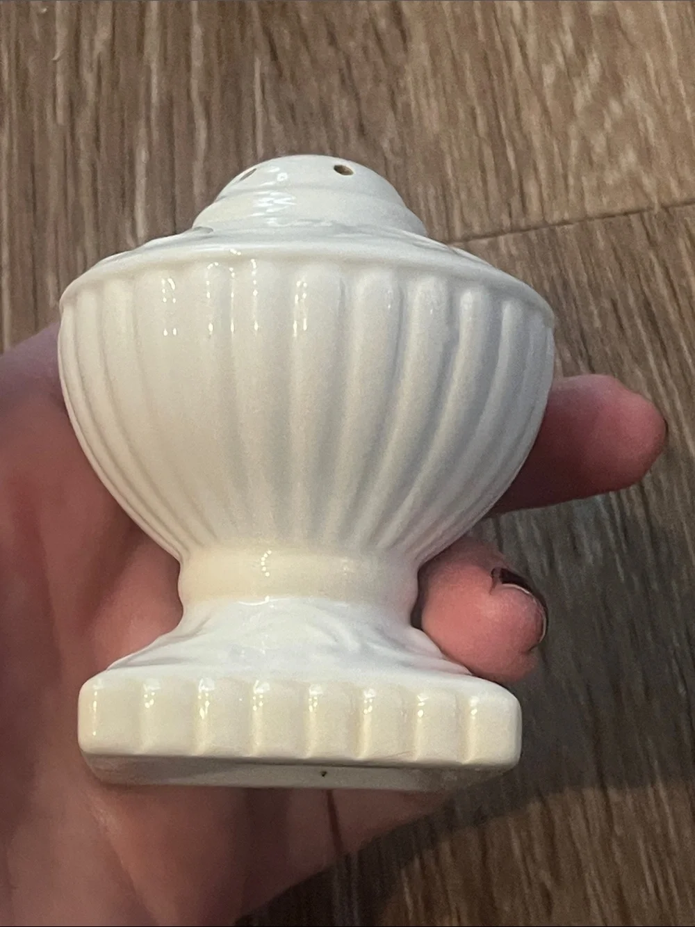 Lenox Butlers Pantry White  Ceramic Salt Shaker